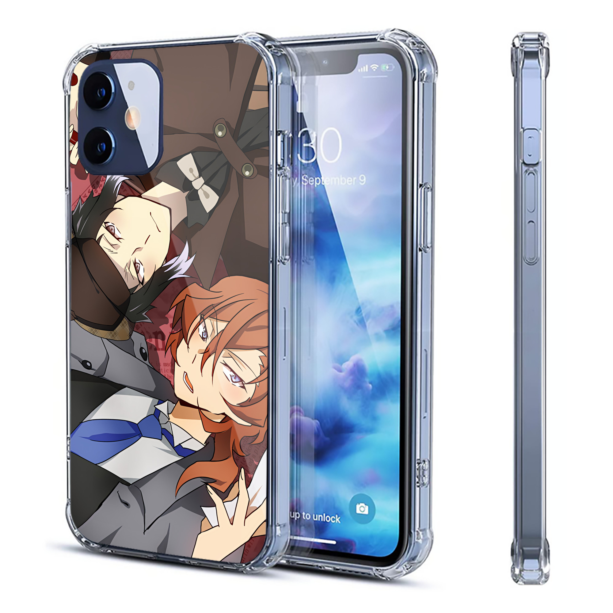 （画像用） 文豪ストレイドッグス Bungo Stray Dogs 【iPhone 12シリーズ対応】透明スマホケース（クリアソフトケース）
